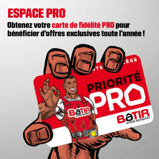 Espace pro - Obtenez votre carte de fidélité pro